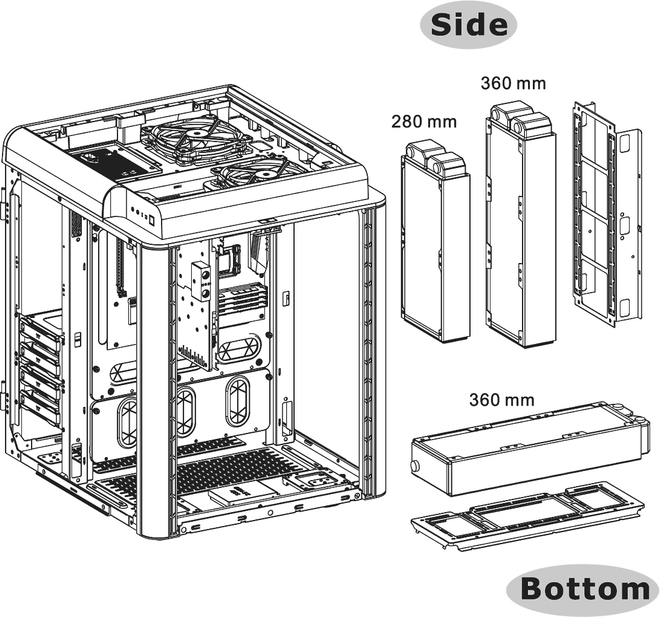 Obudowa Thermaltake Level 20 HT Snow Edition (CA-1P6-00F6WN-00) - obraz 10