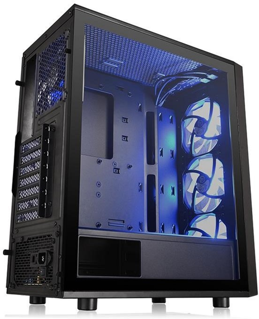 Obudowa Thermaltake Versa J25Tempered Glass RGB Edition Black (CA-1L8-00M1WN-01) - obraz 7