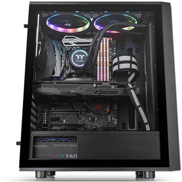 Obudowa Thermaltake Versa J25 Tempered Glass Edition Czarne (CA-1L8-00M1WN-00) - obraz 12