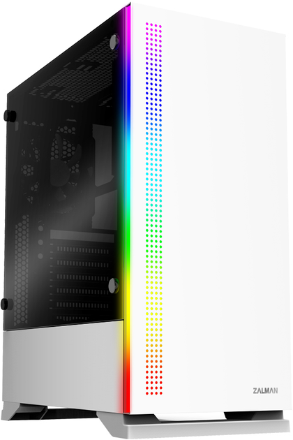 Корпус Zalman S5 White RGB (TG) - зображення 1