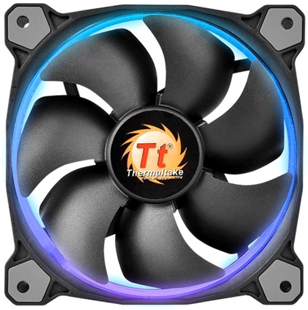 Набір вентиляторів Thermaltake Riing 12 LED RGB 256 Colors Fan (комплект з 3-х вентиляторів) Black (CL-F042-PL12SW-B) - зображення 2