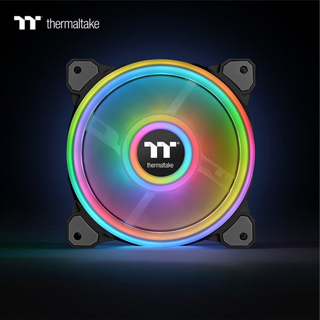 Chłodzenie Thermaltake Riing Quad 14 RGB Radiator Fan TT Premium Edition (CL-F089-PL14SW-C) - obraz 4
