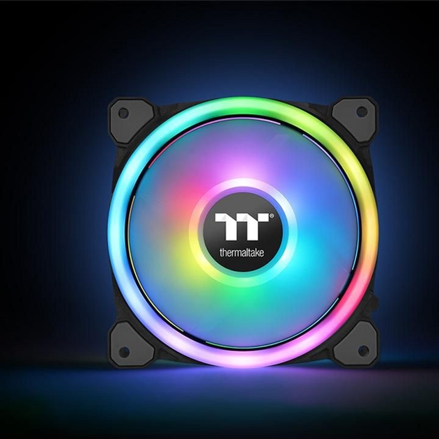 Набір вентиляторів Thermaltake Riing Trio 14 RGB Radiator Fan TT Premium Edition (комплект з 3-х) Black (CL-F077-PL14SW-A) - зображення 5