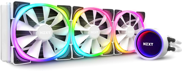 Chłodzenie wodne NZXT Kraken X73 360 mm White RGB Fans (RL-KRX73-RW) - obraz 1