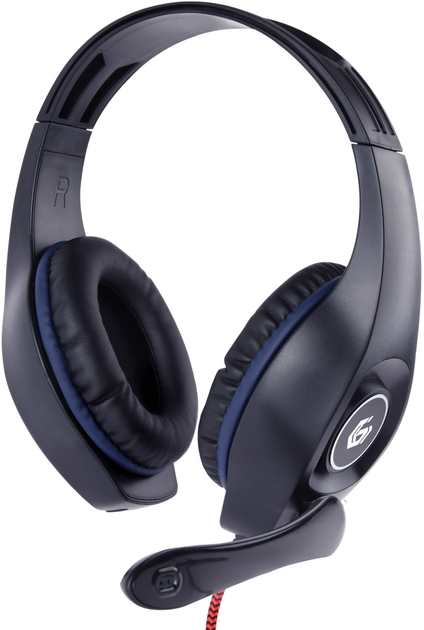 Навушники Gembird Black-Blue GHS-05-B - зображення 1