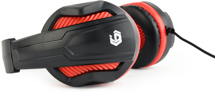 Słuchawki Gembird GHS-03 Czarno/Czerwone - obraz 4