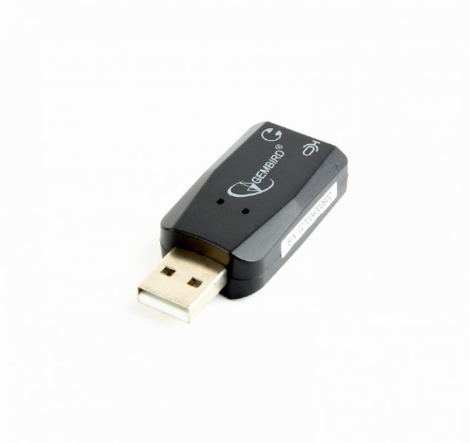 Перехідник для навушників Gembird SC-USB2.0-01 - зображення 2