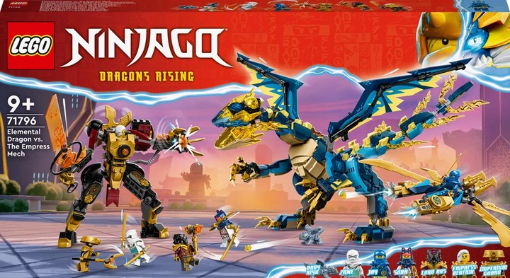 Конструктор LEGO Ninjago Дракон стихій проти робота Володарки 1038 деталей (71796) - зображення 1