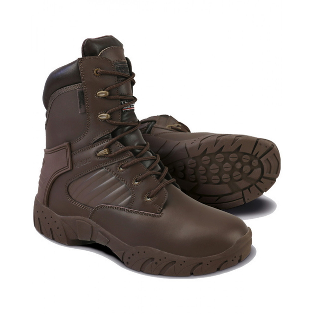Ботинки тактические кожаные Kombat UK Tactical Pro Boots All Leather коричневые 40 - изображение 1