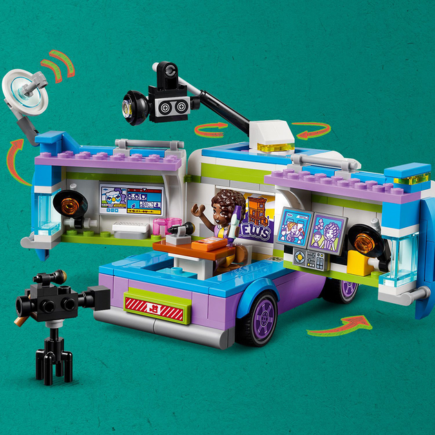 Конструктор LEGO Friends Фургон редакції новин 446 деталей (41749) - зображення 6