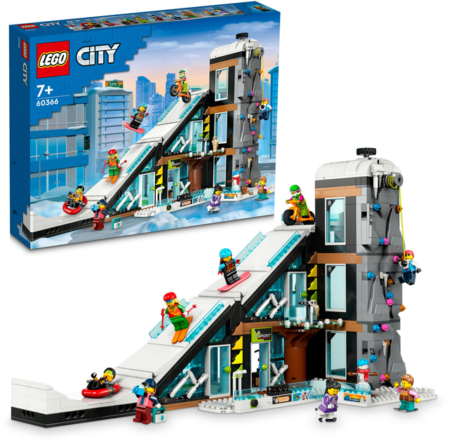 Конструктор LEGO City Гірськолижний і скелелазний центр 1045 деталей (60366) - зображення 9