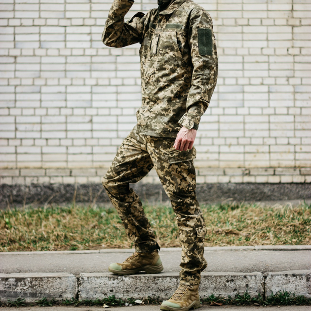 Військові штани ЗСУ Піксель, розмір 50, армійські чоловічі якісні тактичні штани Rip-stop. - зображення 1