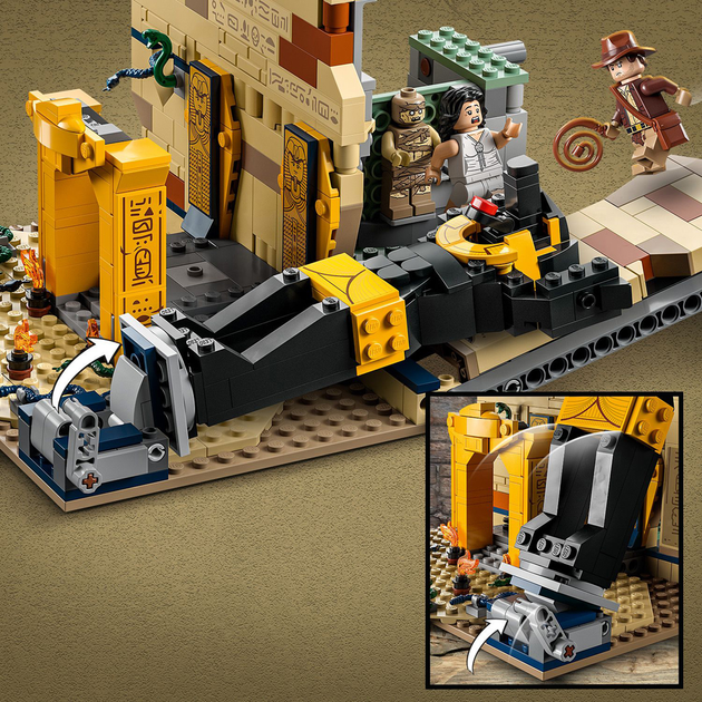 Zestaw klocków LEGO Indiana Jones Ucieczka z zaginionego grobowca 600 elementów (77013) - obraz 7