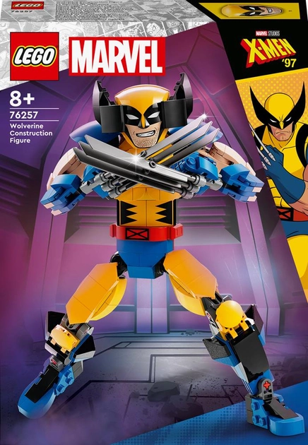 Zestaw klocków LEGO Marvel Figurka Wolverine’a do zbudowania 327 elementów (76257) - obraz 1