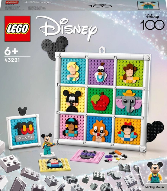 Zestaw klocków LEGO Disney 100 lat kultowych animacji Disneya 1022 elementy (43221) - obraz 1
