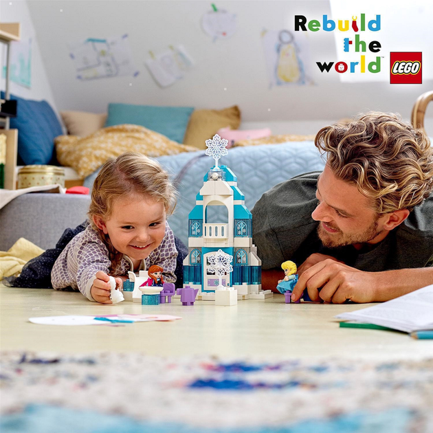 Zestaw klocków LEGO DUPLO Disney Księżniczka Lodowy zamek 59 elementów (10899) - obraz 3