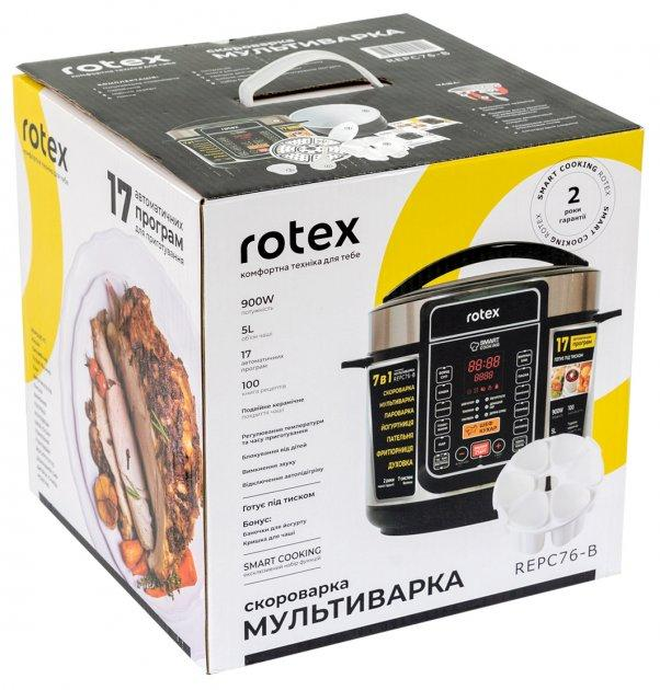 Мультиварка-скороварка Rotex REPC76 B - зображення 12