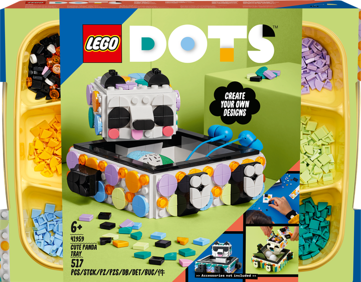 Конструктор LEGO DOTS Шухляда з милою пандою 517 деталей (41959) - зображення 1