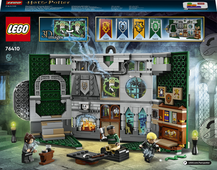 Конструктор LEGO Harry Potter Прапор гуртожитку Слизерин 349 деталей (76410) - зображення 10