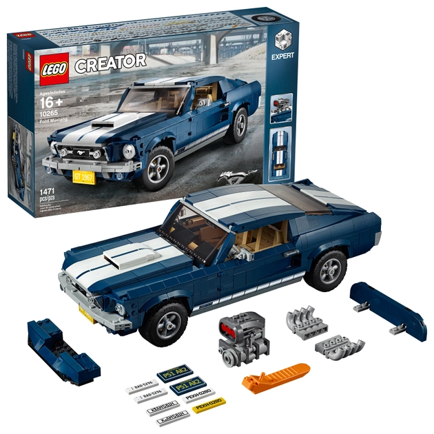Zestaw LEGO Creator Expert Ford Mustang 1471 części (10265) - obraz 2