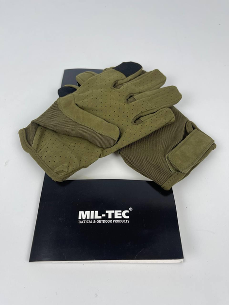 Перчатки тактические Mil-Tec Combat Touch олива L - изображение 1