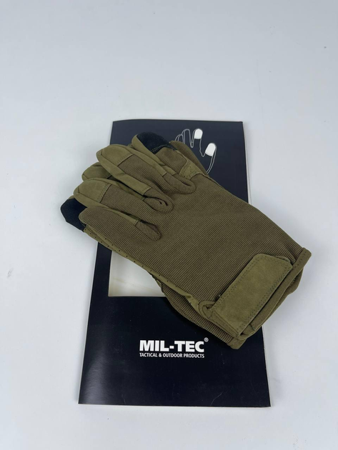 Перчатки тактические Mil-Tec Combat Touch олива L - изображение 2