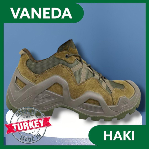 Тактические летние кроссовки VANEDA Ванеда, Армейские кроссовки Олива 40 - изображение 2
