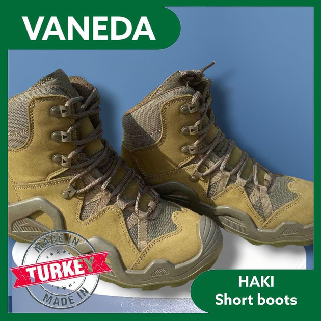 Короткі тактичні літні черевики VANEDA Ванеда Олива 45 - зображення 1