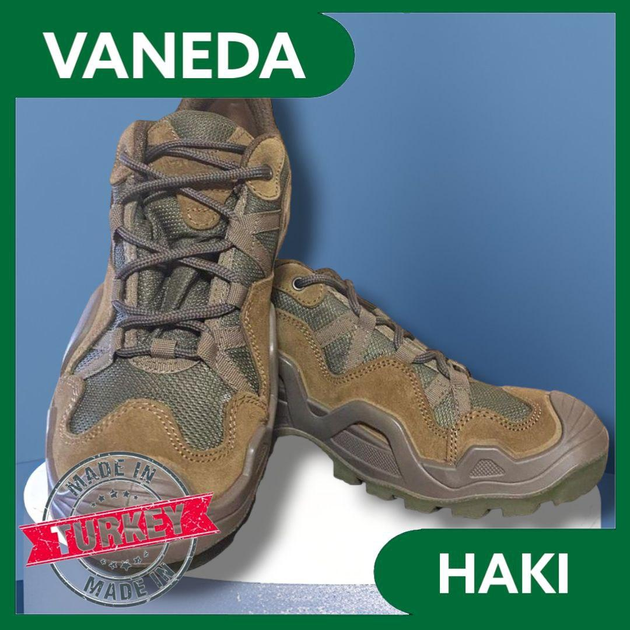 Тактические летние кроссовки VANEDA Ванеда, Армейские кроссовки Олива 41 - изображение 1