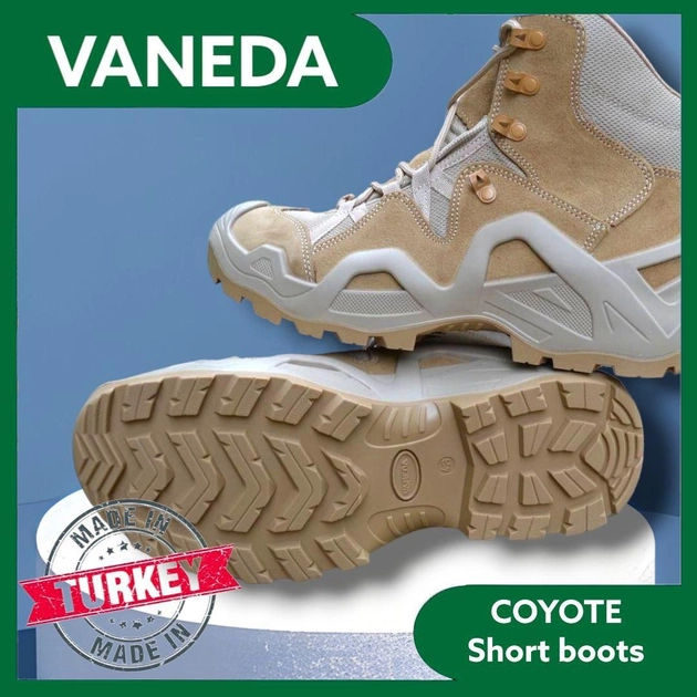 Короткие тактические летние ботинки VANEDA Ванеда Койот 41 - изображение 2