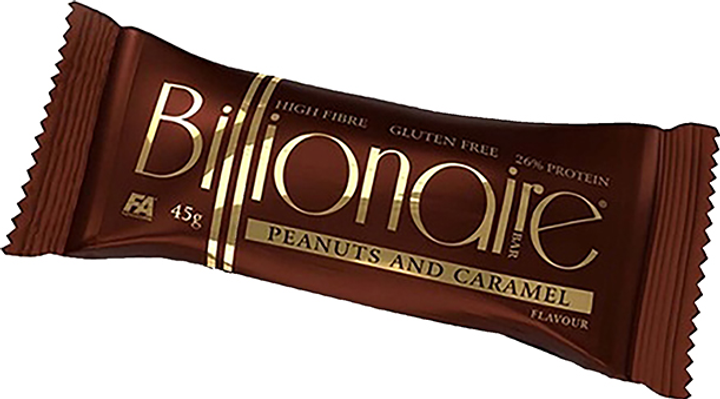 Baton FA Nutrition BILLIONAIRE 45 g Peanuts Caramel (5902448258393) - obraz 1