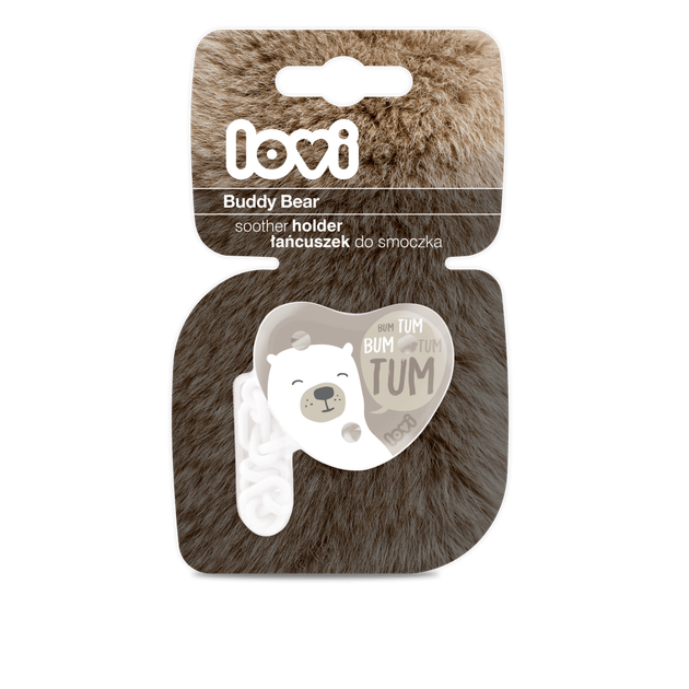 Цепочка к пустышке LOVI - Buddy Bear 10/887 Серый - изображение 2