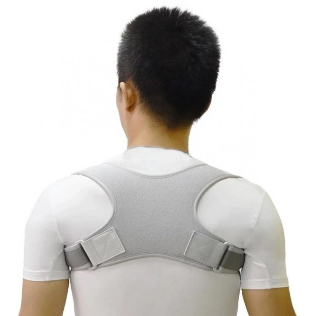 Корректор Memos для спины, осанки регулируемый Posture CORRECTORpose Корректор осанки ортопедический Универсальный корсет для спины, шее, позвоночника - изображение 1