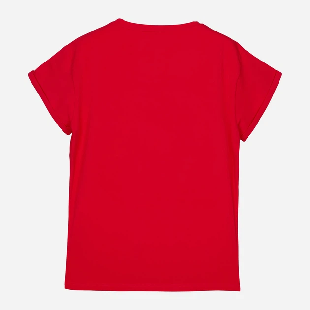 T-shirt damski luźny KOLORLI Love One Size Czerwony (5903738175017) - obraz 8