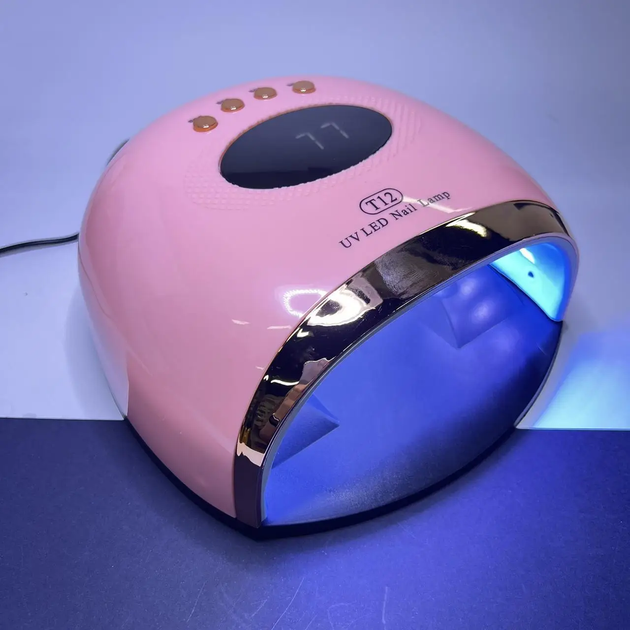 Лампа UV/LED для манікюру T12 рожева 158 вт - зображення 2