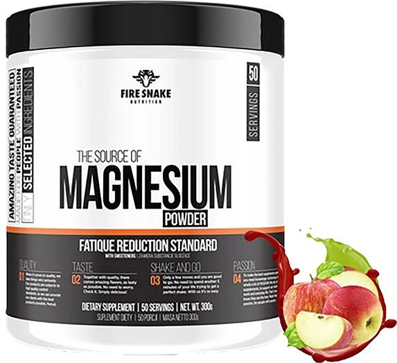 Вітаміни Fire Snake Magnesium 300 г Яблуко (5903268533400) - зображення 1