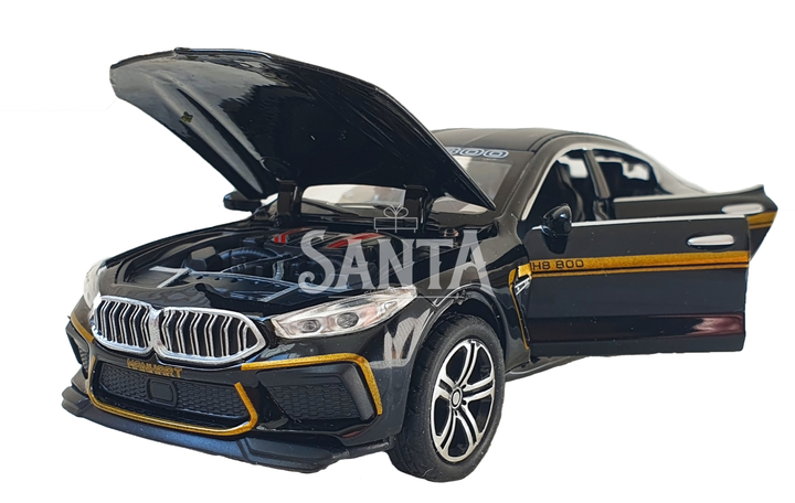 Игрушечная машинка металлическая BMW Manhart MH8 800 АвтоЕксперт БМВ, черный, звук, свет, иннерция, откр. двери, капот, багажник, 15*7*5 см (TK-3054) - Фото 6 Игрушечная машинка металлическая BMW Manhart MH8 800 АвтоЕксперт БМВ, черный, звук, свет, иннерция, откр. двери, капот, багажник, 15*7*5 см (TK-3054) - изображение 6