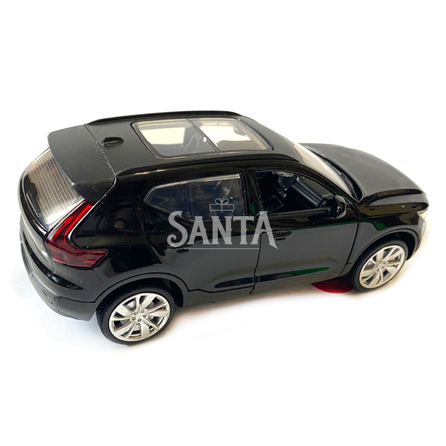 Машина металлическая Автопром 1:32 Volvo XC40 Recharge, черная, бат., свет, звук, откр.двери, 14*5,5*4 см (68411) - изображение 4