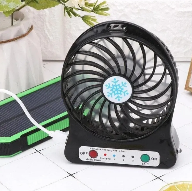 Портативний акумуляторний настільний вентилятор від USB Mini Fan AIR ...