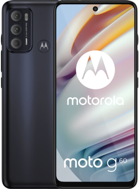 Smartfon Motorola Moto G60 6/128GB Moonless Black (PANB0027PL) - obraz 1