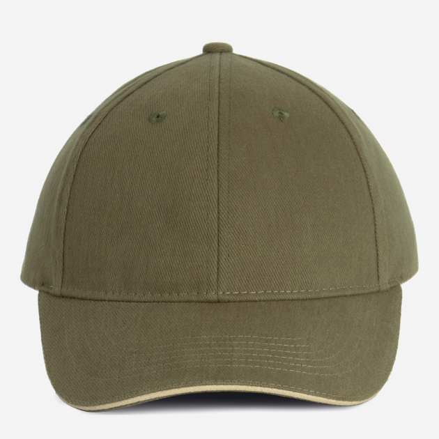 Акція на Кепка Kariban Orlando KP011OLKA 58 Olive Green/Beige від Rozetka