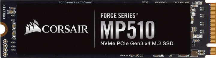 Corsair Force Series MP510 480GB NVMe M.2 2280 PCIe 3.0 x4 3D NAND TLC (CSSD-F480GBMP510B) - зображення 1
