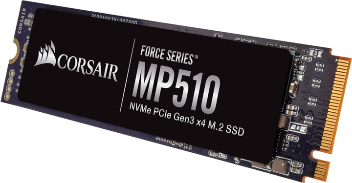 Dysk SSD Corsair Force Series MP510 480 GB NVMe M.2 2280 PCIe 3.0 x4 3D NAND TLC (CSSD-F480GBMP510B) - obraz 2