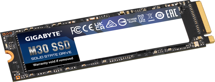 Dysk SSD Gigabyte M30 SSD 1TB M.2 2280 NVMe PCIe 3.0 x4 3D NAND TLC (GP-GM301TB-G) - obraz 2