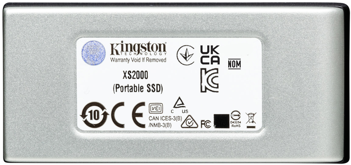 Kingston XS2000 Portable SSD 4TB USB 3.2 Gen2 (2x2) Type-C IP55 3D NAND (SXS2000/4000G) - зображення 2