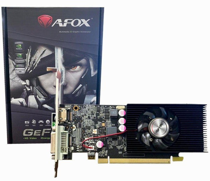 Karta graficzna AFOX PCI-Ex GeForce GT1030 2GB GDDR5 (64bit) (1227/6000) (DVI, HDMI) (AF1030-2048D5L7) - obraz 4