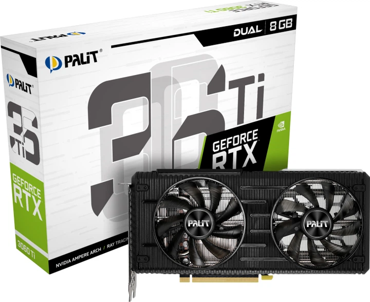 Palit PCI-Ex GeForce RTX 3060 Ti Dual 8GB GDDR6 (256bit) (1410/14000) (3 x DisplayPort, HDMI) (NE6306T019P2-190AD) - obraz 12