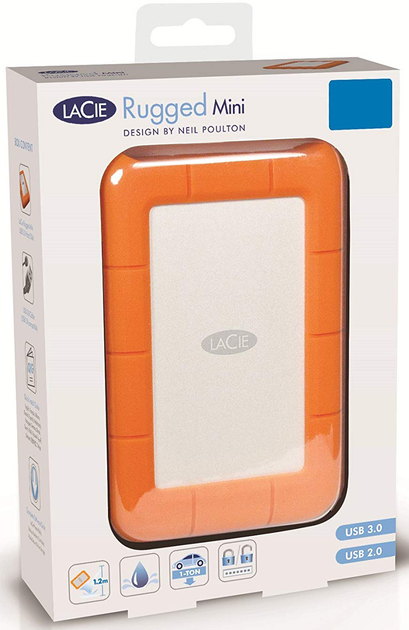 Dysk Twardy LaCie Rugged Mini 2TB LAC9000298 2.5 USB 3.0 External - obraz 7