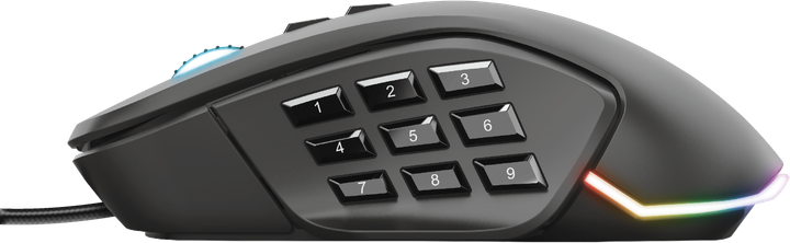 Mysz komputerowa Trust GXT 970 Morfix Konfigurowalna gamingowa USB, czarna (23764) - obraz 5