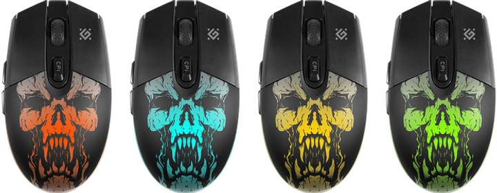 Mysz komputerowa Defender Beta GM-707L Bezprzewodowa dioda LED, czarna (52707) - obraz 4